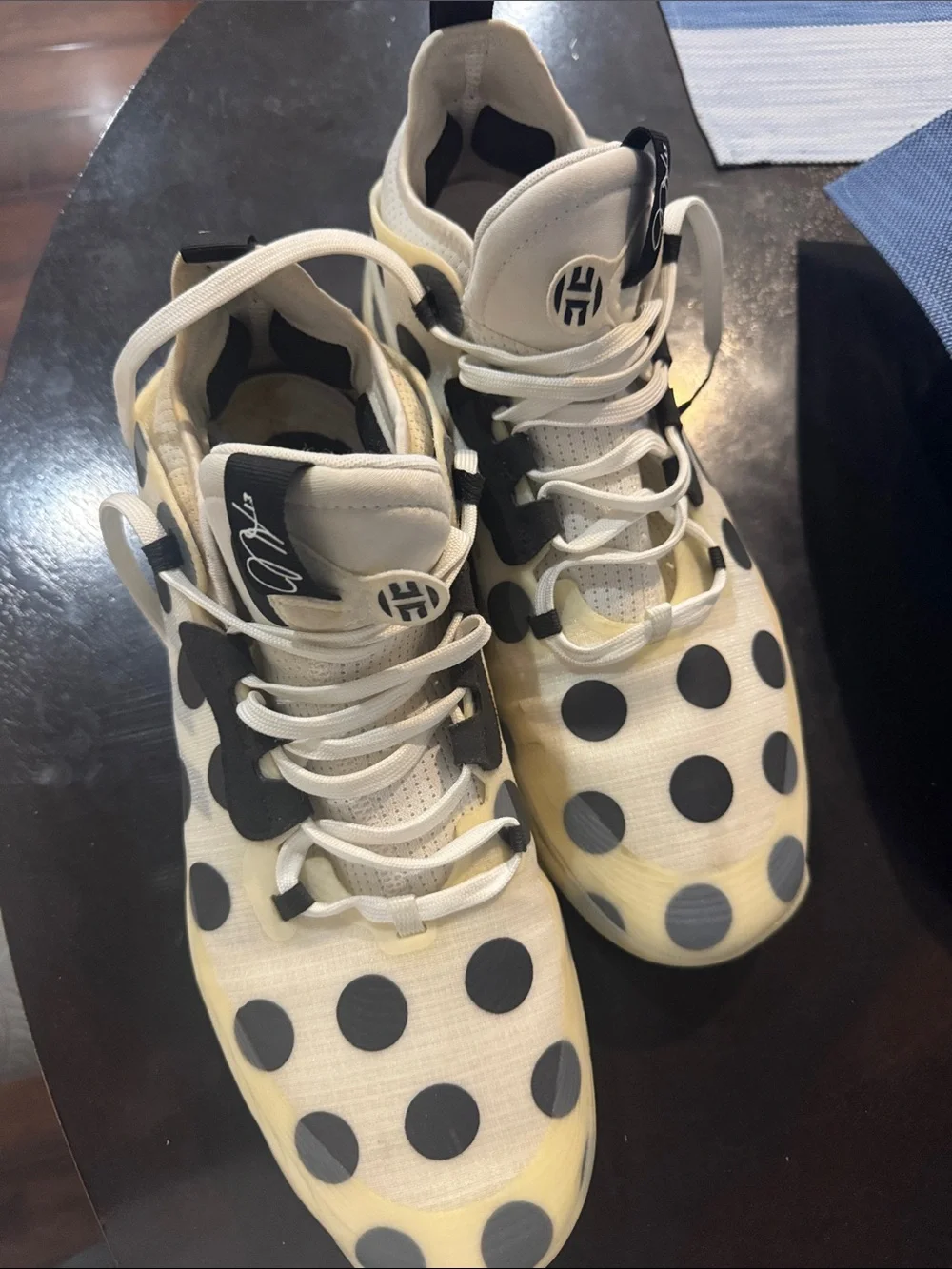 adidas White and Black Insole Logo Sneakers